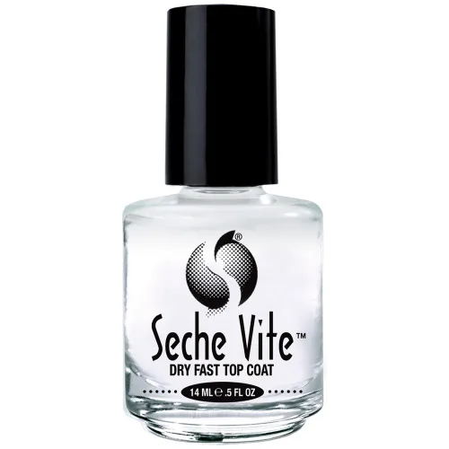 Vista 2 de Seche Vite Dry Fast Top Coat en caja de 0.5 onzas (0.5 fl oz) (paquete de 3)