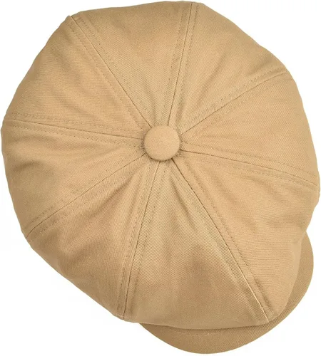 Vista 5 de BOTVELA Gorra plana de 8 piezas para hombre, 100% algodón, Gatsby Ivy Golf Cabbie