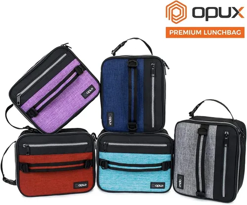 Vista 9 de OPUX lonchera térmica para hombres y mujeres, lonchera escolar para niños y niñas, compacta, para adultos, trabajo, oficina, a prueba de fugas, 4