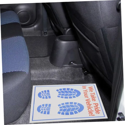 Vista 7 de Alfombrillas de piso para automóviles, 80 hojas de papel, fundas desechables antideslizantes de ajuste universal