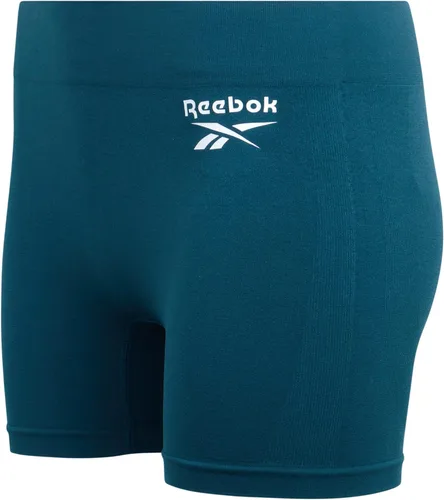 Vista 5 de Reebok Ropa interior para mujer, pantalones cortos sin costuras de longitud media (paquete de 2)
