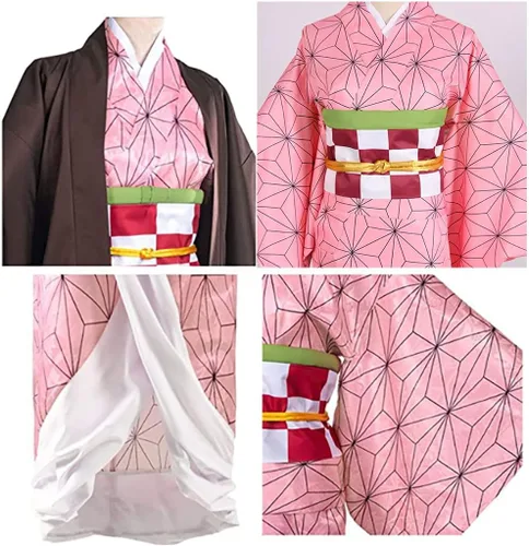 Vista 3 de Anime Cosplay Costume Outfit Dress Suit Full Set with Hairwear and Mouthpiece two style Women