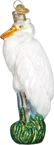 Vista 6 de Old World Christmas - Adorno de vidrio soplado de águila en vuelo para árbol de Navidad, decoración de vacaciones hecha a mano, colección Bird