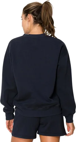 Vista 32 de Cali1850 Sudadera Cloud Nine Fleece Crew para mujer, ajuste relajado, cuello acanalado, puños y dobladillo