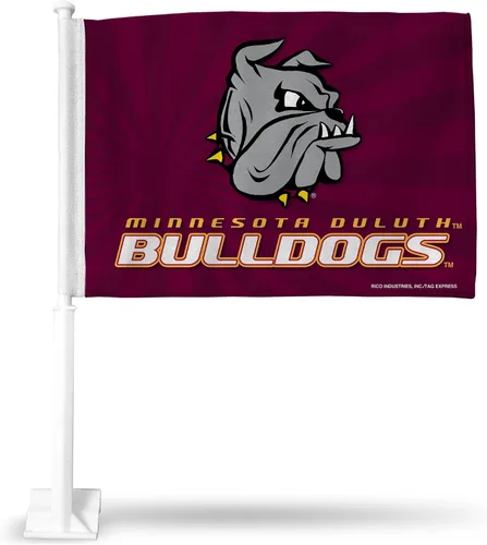 Vista 18 de Rico Industries Bandera de coche de doble cara de la NCAA, gran accesorio para automóvil