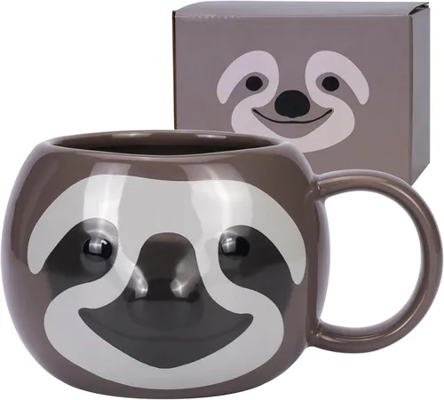 Vista 10 de Taza de Oso de 14 oz Taza de Café de Cerámica Taza de Té de Porcelana 3D para Mujeres y Hombres - Regalos de Oso Kawaii para Navidad, Inauguración