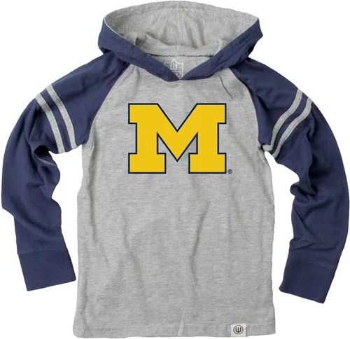 Vista 16 de Wes and Willy - Sudadera con capucha de manga larga para niños de universidad con rayas