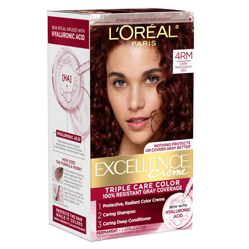 Vista 46 de L'Oreal Paris Excellence Crème Tinte Permanente para el Cabello, Color de Cabello de Triple Cuidado con Complejo Pro-Keratina para una Cobertura