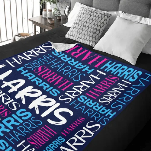 Vista 2 de Mantas personalizadas para niños y adultos, mantas personalizadas con nombre para niñas y niños, manta personalizada para cumpleaños o Navidad
