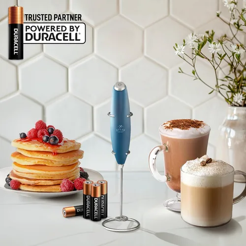 Vista 501 de Zulay Milk Boss Espumador de leche potente manual, hace espuma para latte, batidor para mezclar bebidas, café, miniespumador para capuchino, frappé