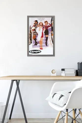 Vista 6 de Trends International Clueless - Póster de pared de una hoja, 14.725 x 22.375 pulgadas, versión enmarcada de madera de granero