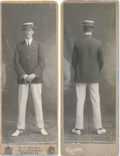 Vista 6 de DASMARCA Sombrero de cerdo retro de paja de papel de verano para hombre