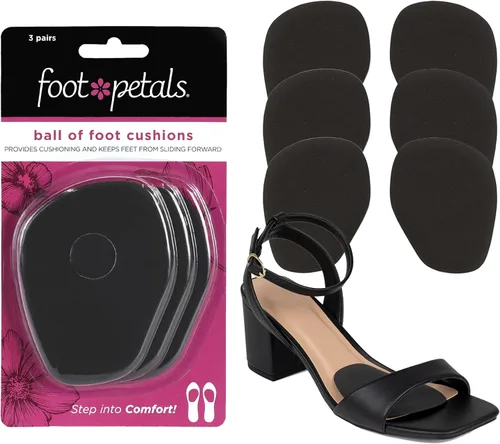 Vista 8 de Almohadillas de Foot Petals para la bola del pie, almohadilla metatarsiana, alivio de confort duradero, previene el deslizamiento de los dedos