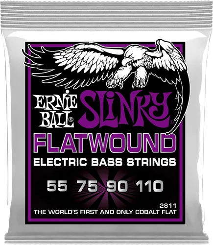 Vista 10 de Ernie Ball Extra Slinky Flatwound - Cuerdas de guitarra bajo, calibre 40-95 (P02815)