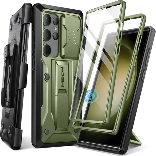 Vista 13 de TONGATE Funda para Samsung Galaxy S23 Ultra, [cubierta deslizante integrada para cámara y protector de pantalla] [2 marcos frontales] Funda de grado
