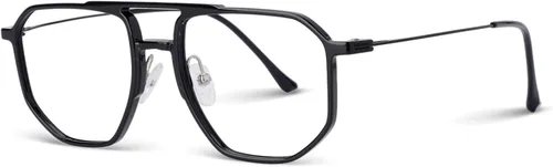 Vista 8 de Gafas de Luz Azul Unisex, Marco de Gafas de Computadora de Metal Tr90 Ligero y Delgado