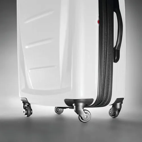 Vista 5 de Samsonite Winfield 2 - Equipaje rígido con ruedas giratorias, Cepillado blanco