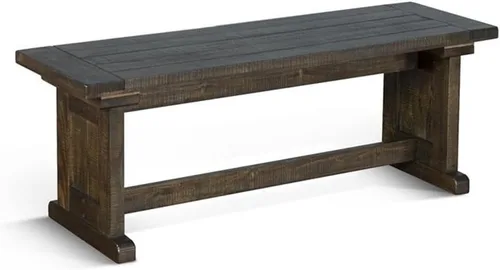 Vista 6 de Pemberly Row Juego de rincón de desayuno de 3 piezas de madera estilo granja con mesa, almacenamiento oculto, superficies en tablas, asientos Hoja
