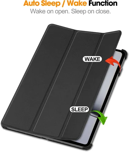 Vista 7 de Funda para OnePlus Pad 2 de 12.1 pulgadas, ultrafina y ligera, poliuretano de calidad, resistente a los arañazos, color negro
