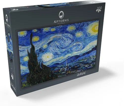 Vista 2 de MyPuzzle The Starry Night 1889 por Vincent Van Gogh - Rompecabezas de 100 piezas para adultos