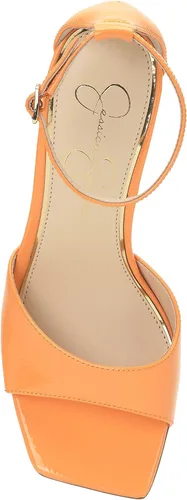 Vista 5 de Jessica Simpson Tacones de cuña LEEHI de piel sintética con punta abierta para mujer