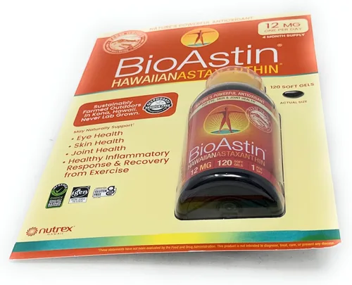 Vista 5 de BioAstin Astaxantina hawaiana 12 mg, 120 geles blandos