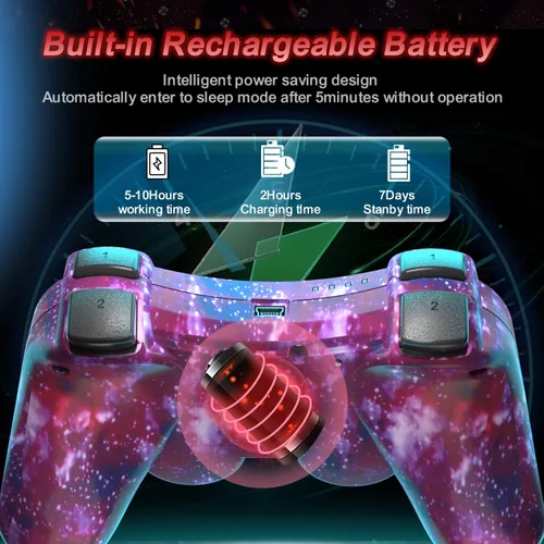 Vista 3 de Puning Controlador inalámbrico para controlador P3 controlador inalámbrico con joystick mejorado cielo y arte