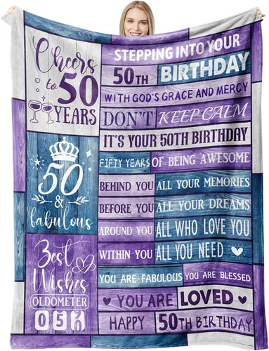 Vista 7 de Regalos de 30 cumpleaños para mujer, manta suave para regalos de 30 años, 60 x 50 pulgadas