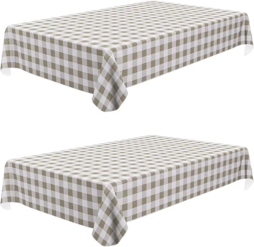 Vista 29 de Misaya - Mantel cuadrado de vinilo impermeable, mantel con respaldo de Aguamarina y blanco