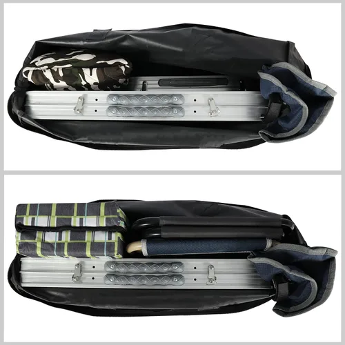 Vista 7 de REDCAMP Bolsa de almacenamiento plegable para mesa, negro, 66.04cmD x 12.7cmde ancho x 60.96