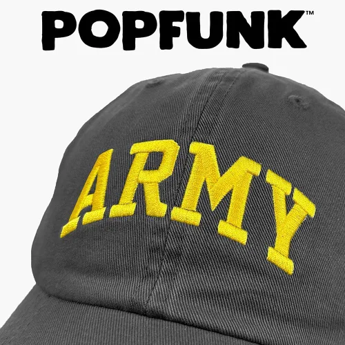 Vista 4 de Popfunk Gorra oficial de Pop Mega Logo Collection Pop Culture Dad La gorra U18 ajustable de ajuste relajado unisex para hombres y mujeres