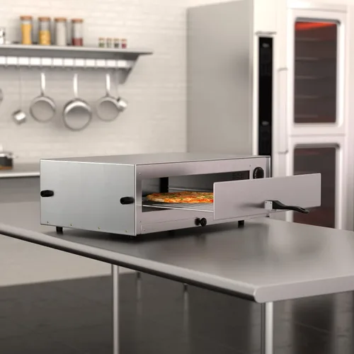Vista 3 de KPO16TS Horno de pizza/aperitivos de acero inoxidable con control termostático ajustable - 120 V, 1700 W