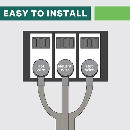Vista 5 de Thonapa Cable de secadora de 3 clavijas de 4 pies, cable de extensión para electrodomésticos de 30 amperios de 3 clavijas de 4 pies, enchufe NEMA