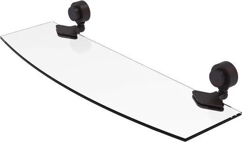Vista 7 de Allied Brass 433/18 Venus Collection - Estantería de cristal de 18 pulgadas, bronce aceitado Oil Rubbed Bronze