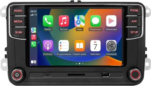 Vista 10 de 7" Android 13 Radio de coche con Carplay inalámbrico Android Auto GPS Navegación Estéreo de coche 8-CORE 2+32G Pantalla táctil IPS WiFi BT FM AM DSP