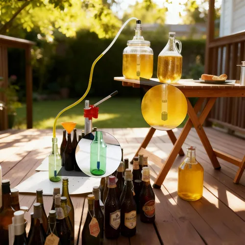 Vista 7 de Varita de embotellado con sifón automático de 14 pulgadas, bastón de 3/8 pulgadas, sifón de vino, bomba de sifón automático para preparar cerveza