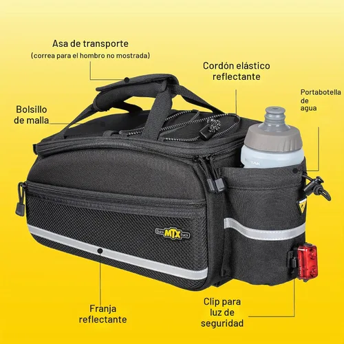 Vista 4 de Topeak MTX TrunkBag - Rear Bicycle Bag - Spacious Storage and Easy Mounting