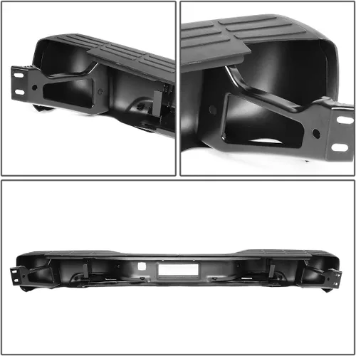 Vista 5 de DNA MOTORING Parachoques trasero escalonado con luces de placa de matrícula compatible con 99-06 Silverado Sierra 1500/99-04 Silverado Sierra 2500