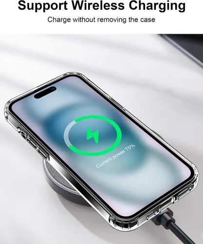 Vista 142 de HOOMIL Funda para iPhone 7 Plus/iPhone 8 Plus de 5.5 Pulgadas, sin amarillamiento, protección contra caídas, cubierta trasera dura transparente