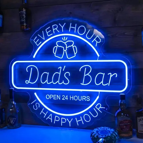 Vista 11 de Letrero de barra de neón personalizado para bar en casa, hecho a mano, regulables, personalizables, barras de neón 3D, letrero de luz de cerveza