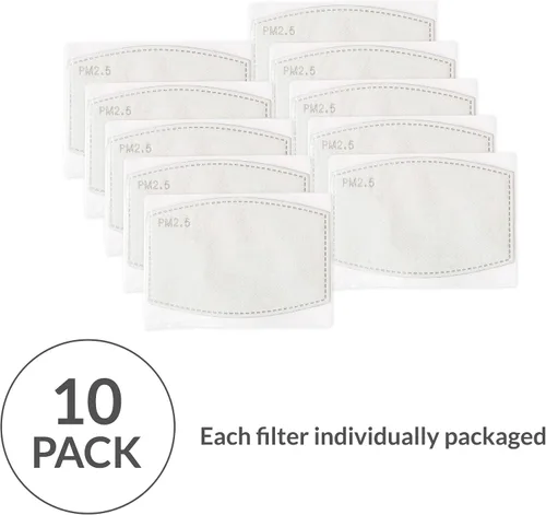 Vista 3 de Weddingstar - Filtros protectores para mascarilla PM 2.5, 5 capas, tecnología de carbono