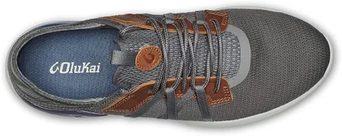 Vista 2 de OLUKAI Mio Li - Zapatos deportivos para hombre, malla ligera y transpirable, ajuste cómodo y suela de goma de agarre húmedo, parte de cordones
