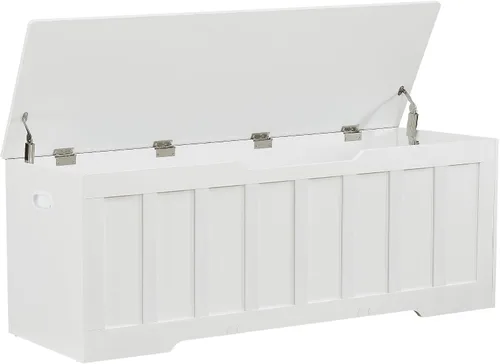 Vista 16 de VANKILEY 51.2" Storage Chest Extra Large,Wooden Storage Bench,Black+Brown