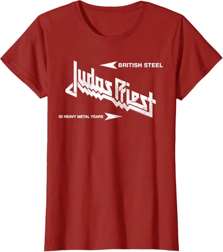 Vista 41 de Judas Priest Camiseta British Steel Negro