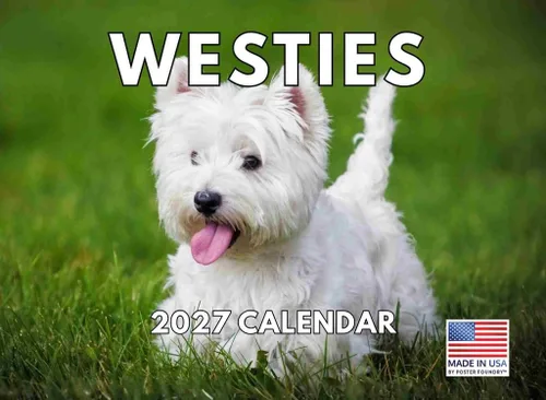 Vista 38 de Calendario mensual de pared Airedale Terrier Dog 2027