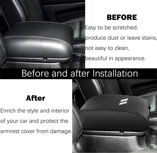 Vista 29 de YOSRTER Accesorios para Dodge Durango 2011-2018 2019 2020 Funda para reposabrazos de consola central, caja interior, decoración de reposabrazos
