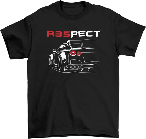 Vista 8 de GTR Skyline R32 R33 R34 R35 Import Camiseta de carreras japonesas Regalo de manga corta de coche de carreras para entusiastas del automóvil