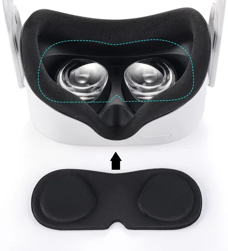 Vista 7 de for Oculus Quest 2 Accessories, Quest 2 VR Silicone face Cover, VR Shell Cover,Quest 2 Touch Controller Grip Cover,Protective Lens Cover,Disposable