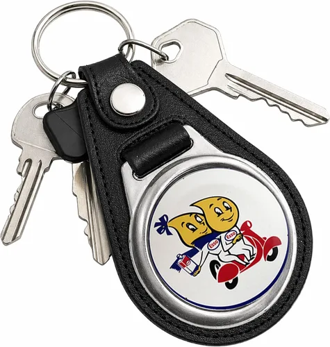 Vista 22 de Brotherhood Round Key Chain for Vintage Motor Oil, Petroleum, and