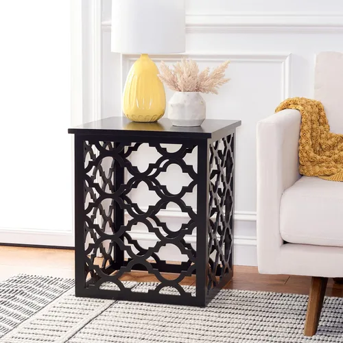 Vista 2 de Safavieh Home Collection AMH1507 - Mesa auxiliar, color negro